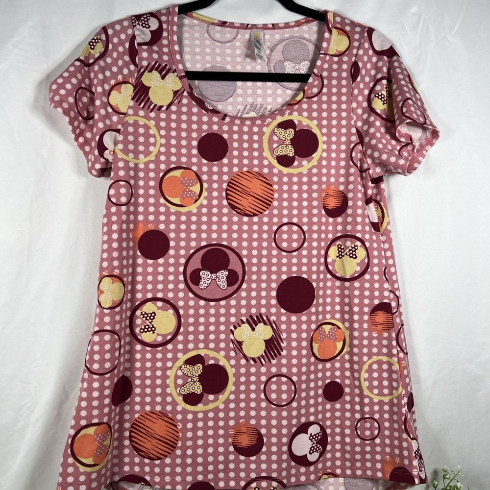 LulaRoe Disney Classic‎ Shirt Mickey Mouse Print Size S Small